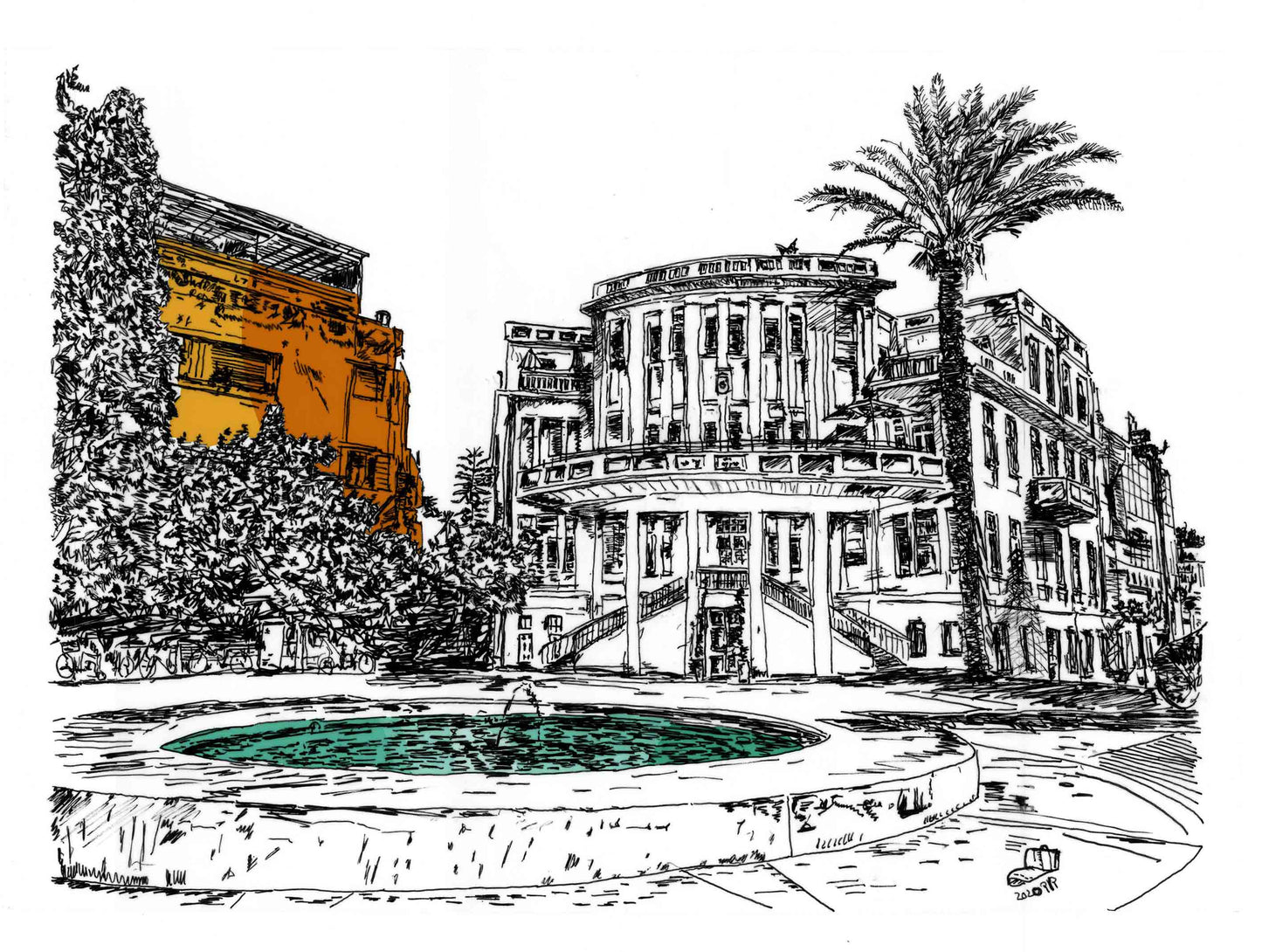 ART PRINT LIMITED TEL AVIV  BIALIK SQUARE