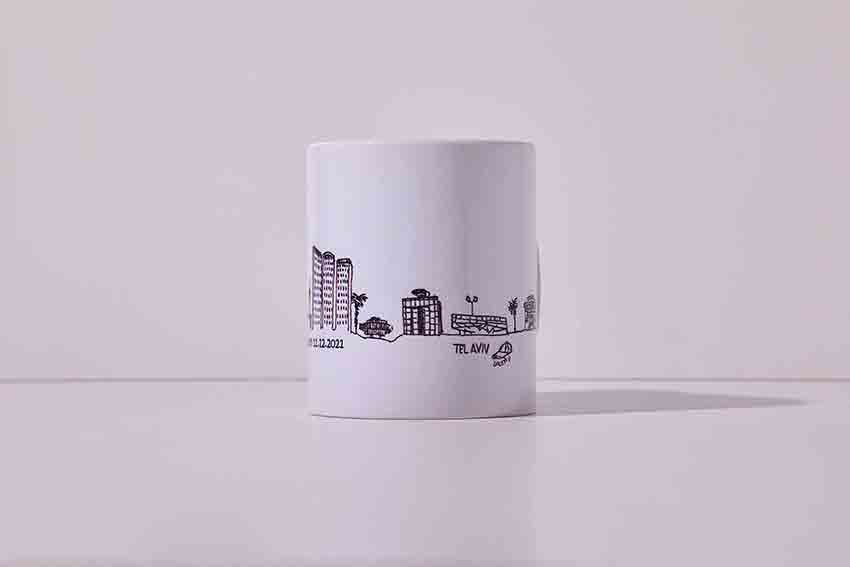 CERAMIC MUG SKYLINE TEL AVIV