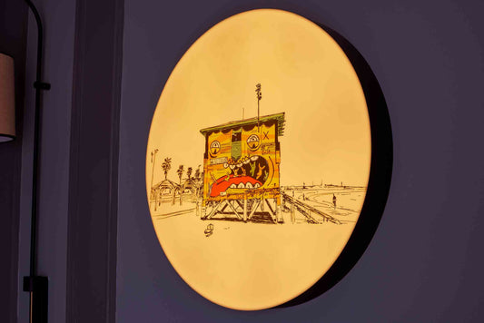 LIGHT BOX TEL AVIV LIFEGUARD HOUSE AVIV BEACH