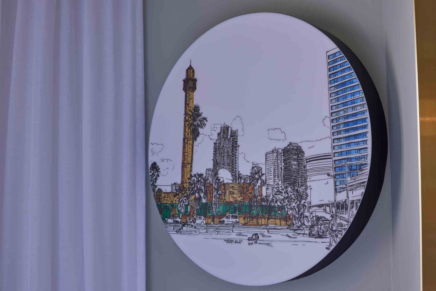 LIGHT BOX TEL AVIV DAN INTERNATIONAL HOTEL WITH MOSQUE