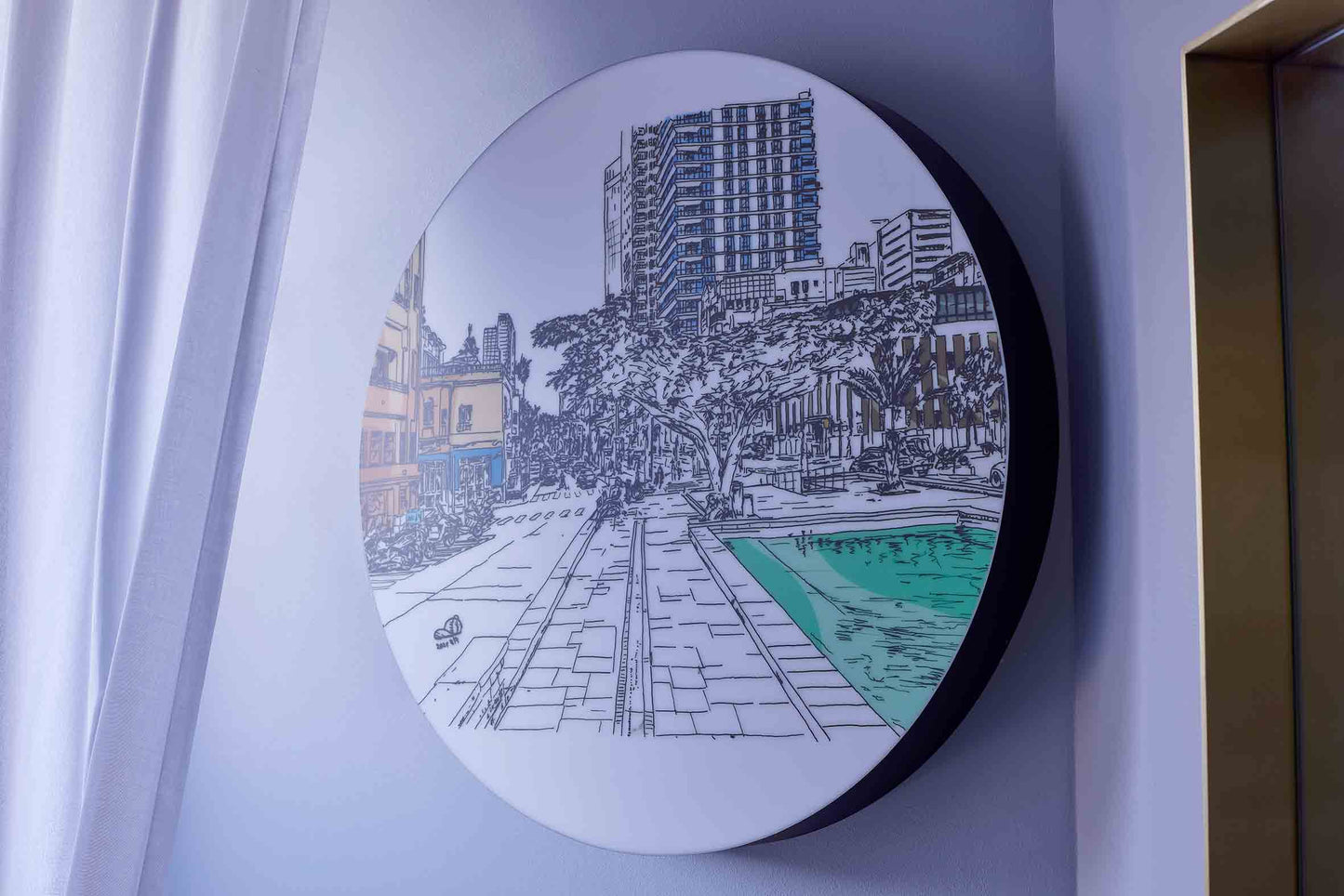 LIGHT BOX TEL AVIV ROTHSCHILD BOULEVARD CORNER ALLENBY STREET