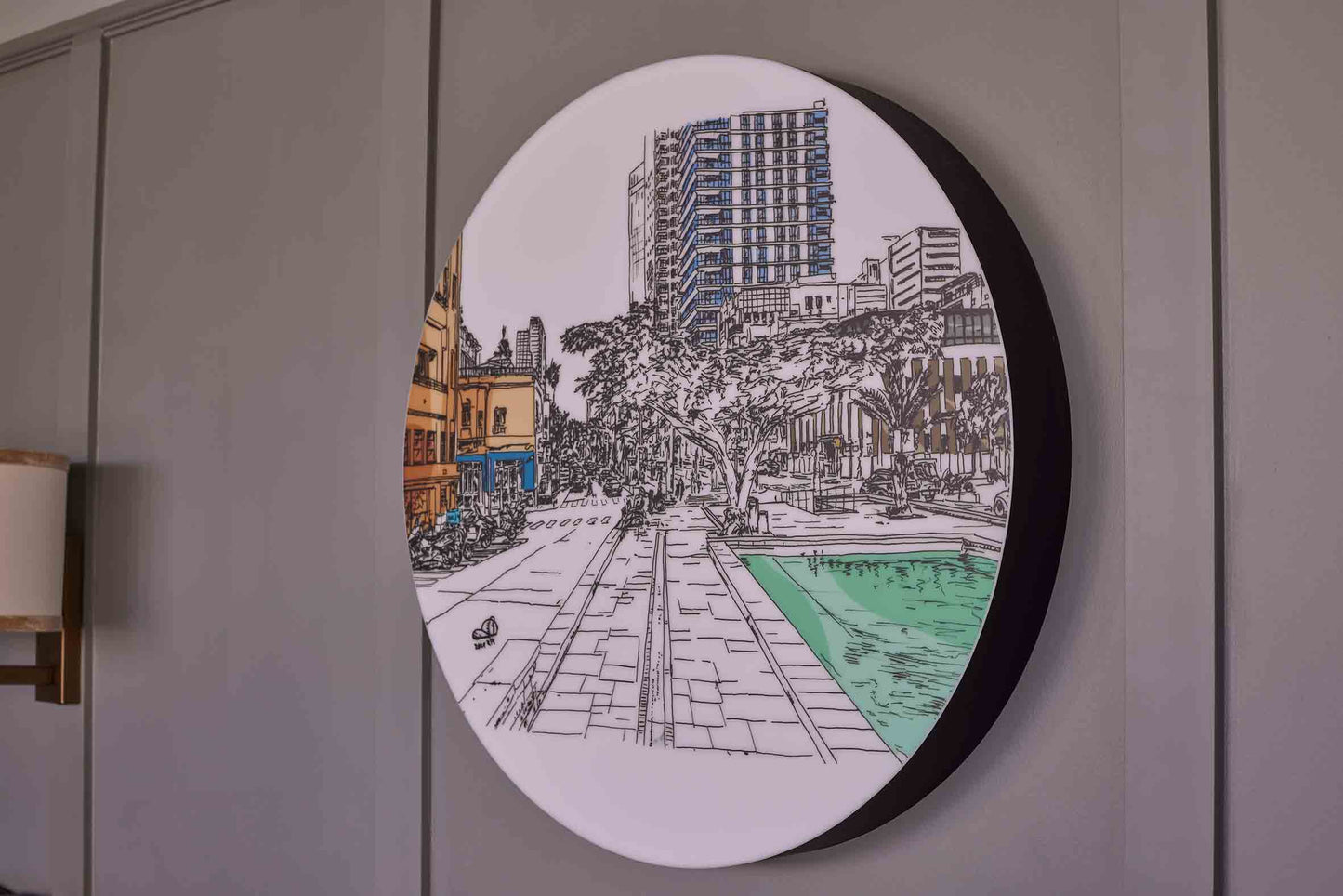 LIGHT BOX TEL AVIV ROTHSCHILD BOULEVARD CORNER ALLENBY STREET