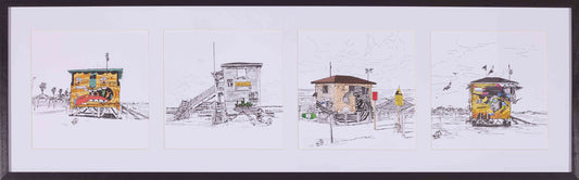 ART PRINT LIMITED LIFEGUARD HOUSE TEL AVIV FOURSOME