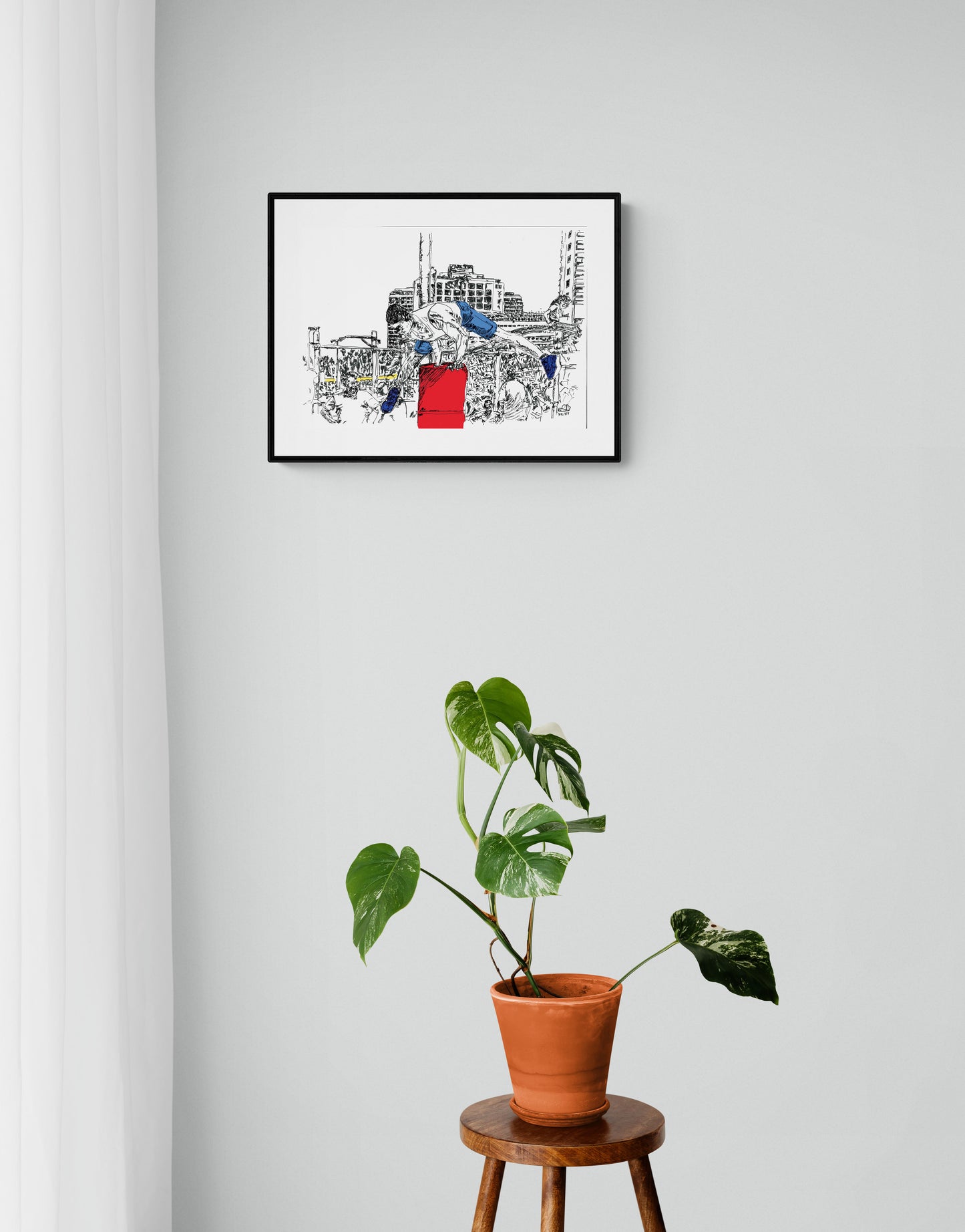 ART PRINT LIMITED TEL AVIV CARLTON HOTEL ON THE BEACH