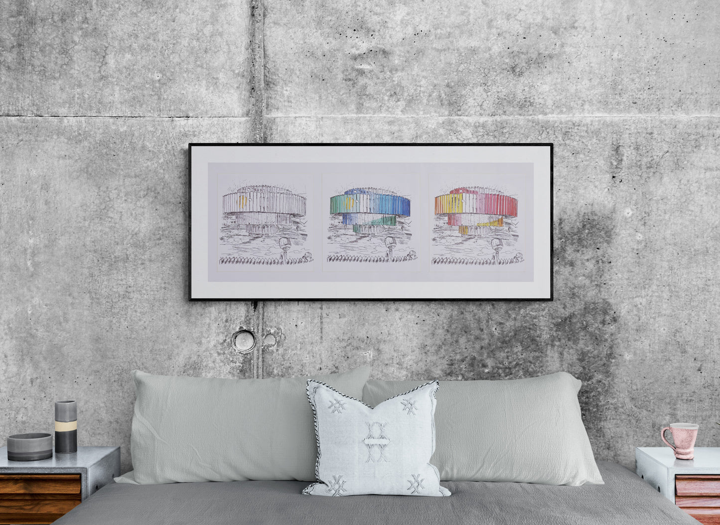 ART PRINT LIMITED DIZENGOFF SQUARE 3 DIFFERENT COLOURS