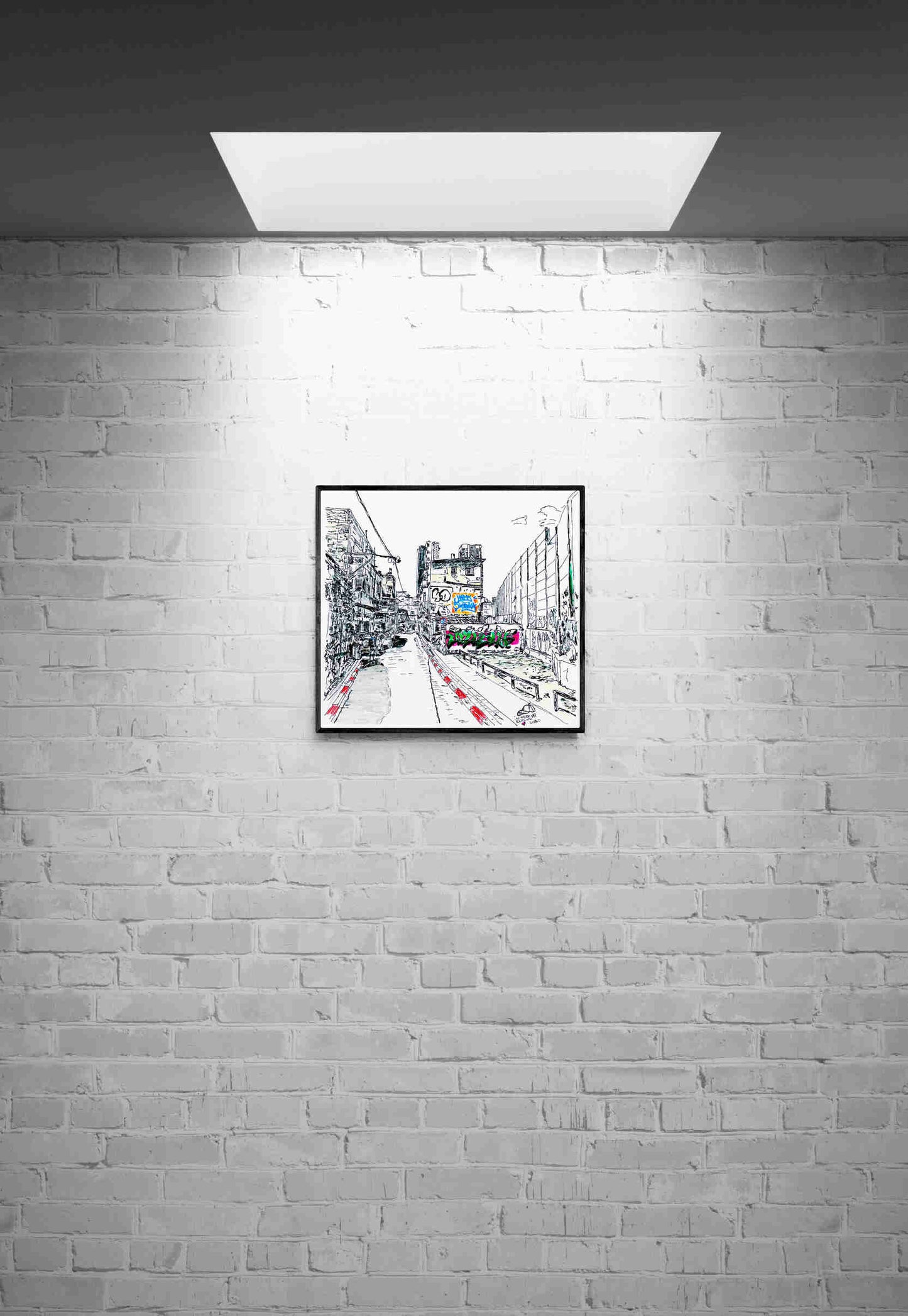 ART PRINT LIMITED HAPPY BIRTHDAY TEL AVIV MIXD COLOURS
