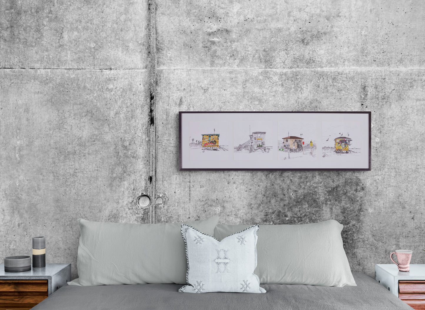 ART PRINT LIMITED LIFEGUARD HOUSE TEL AVIV FOURSOME