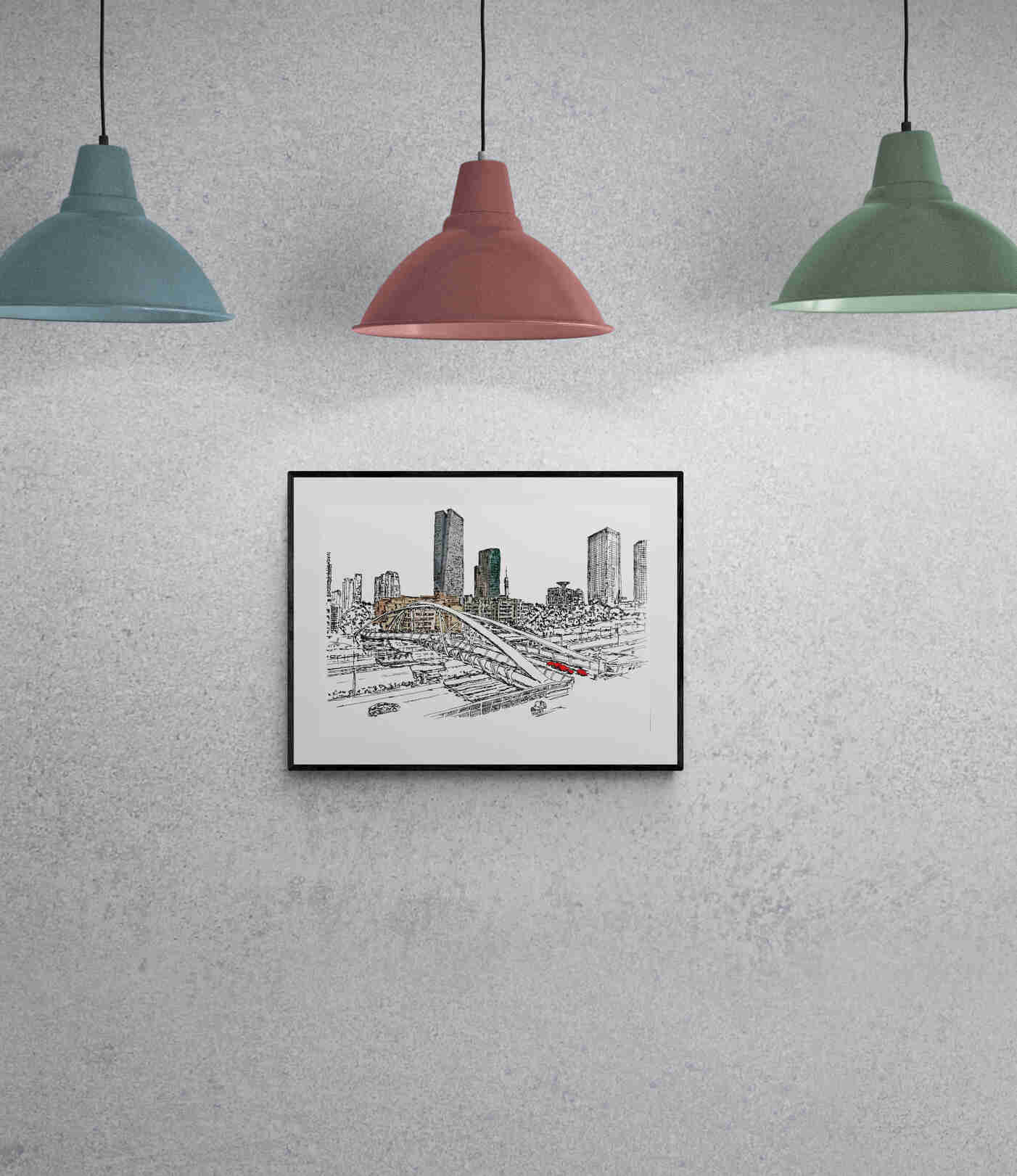 ART PRINT LIMITED TEL AVIV AYALON HIGHWAY YEHUDIT BRIDGE