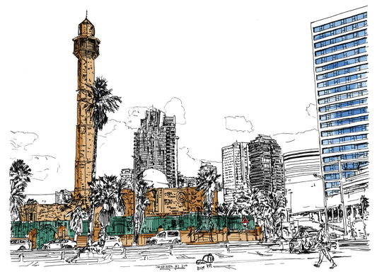 ART PRINT LIMITED MOSQUE TEL AVIV