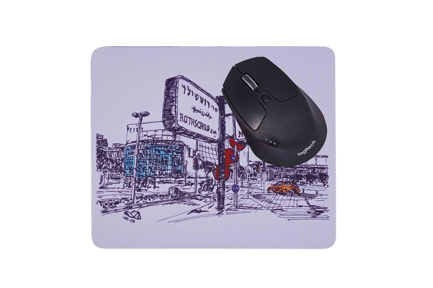 MOUSE PAD HABIMA THEATRE STREET SIGN TEL AVIV