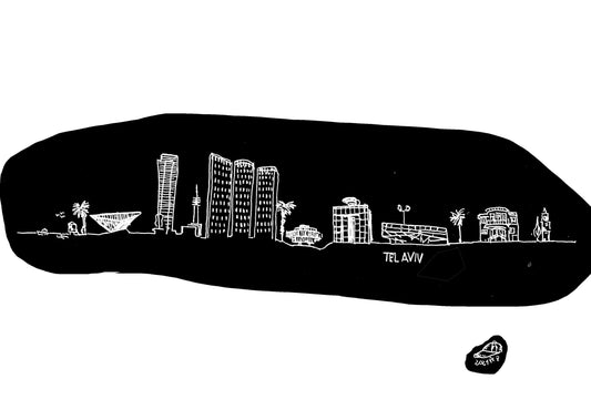 PRINT TEL AVIV SKYLINE