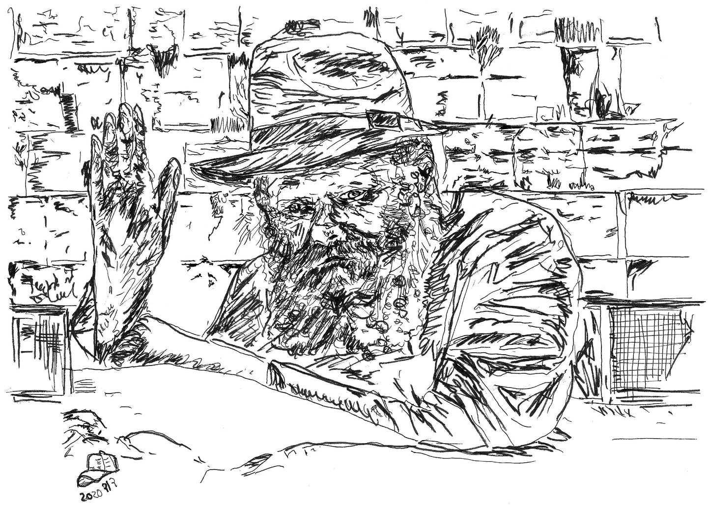 ART PRINT LIMITED THE REBBE FROM NEW YORK CITY