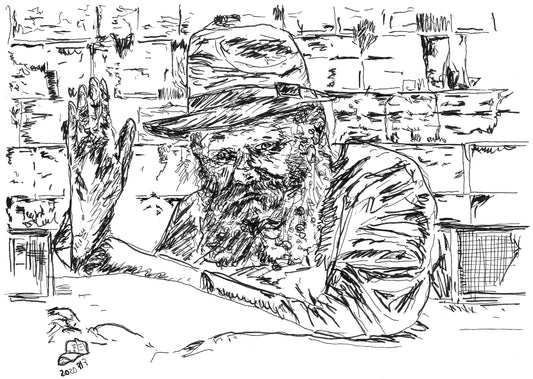 ART PRINT LIMITED THE REBBE FROM NEW YORK CITY